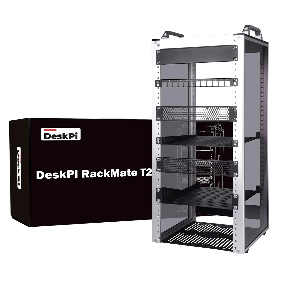 52Pi 52Pi DeskPi RackMate T2 12U 10 Inch Server Rack — product photo