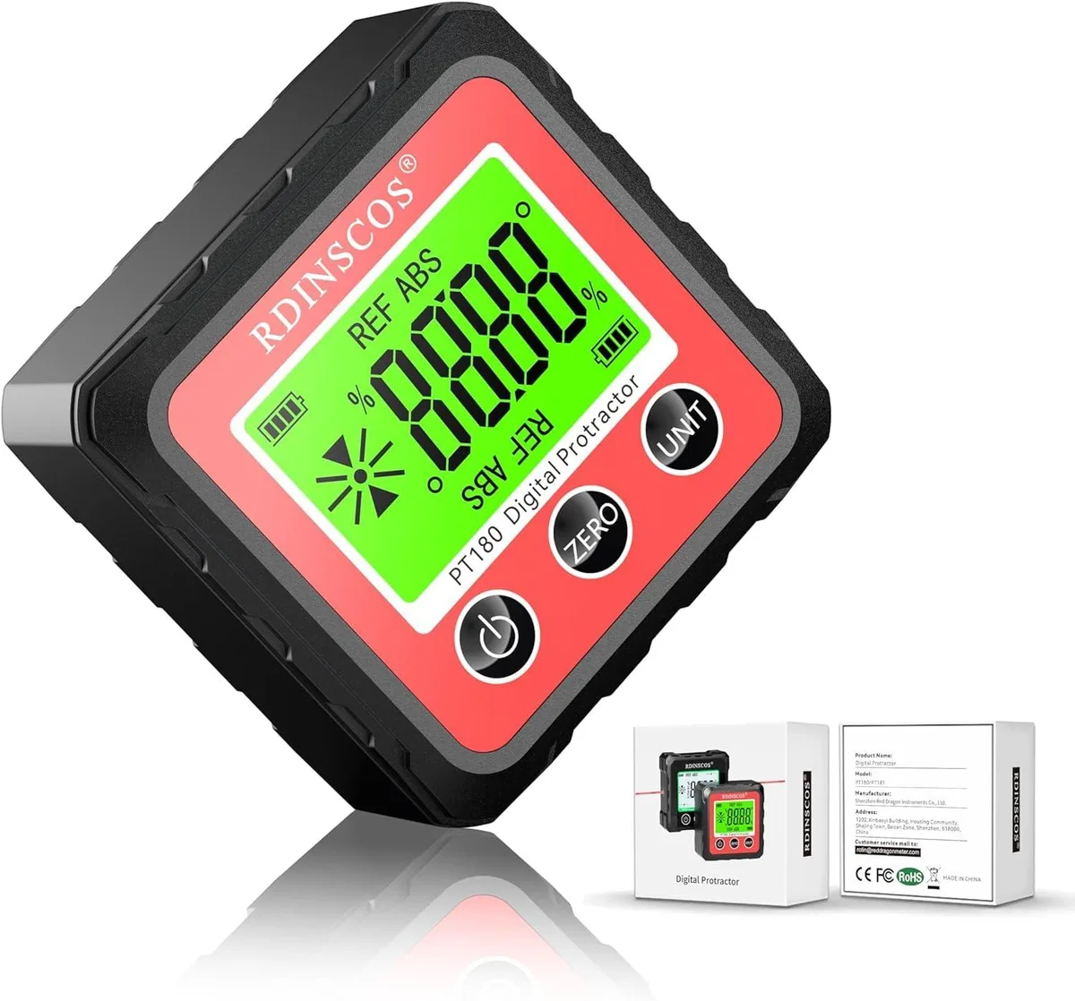 RDINSCOS PT180 Digital Angle Finder ±0.2° — product photo
