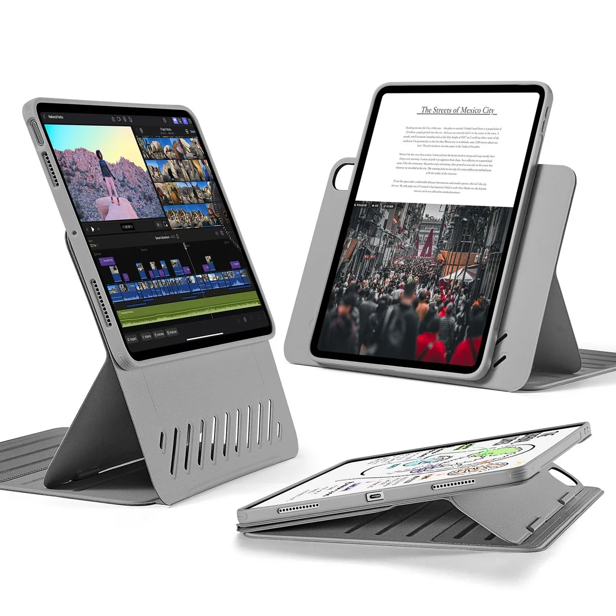 iPad Air 11 Inch Case Shift Series Grey — product photo