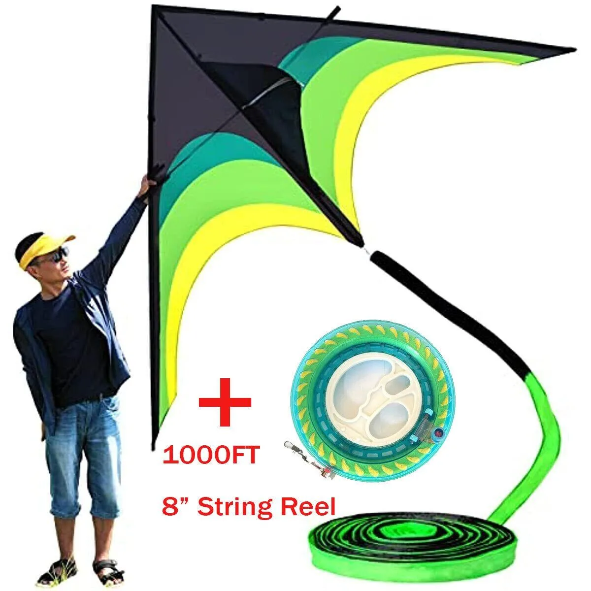 LDLC LDLC 9.2FT Kite 100FT Tail 1000FT String Reel — product photo