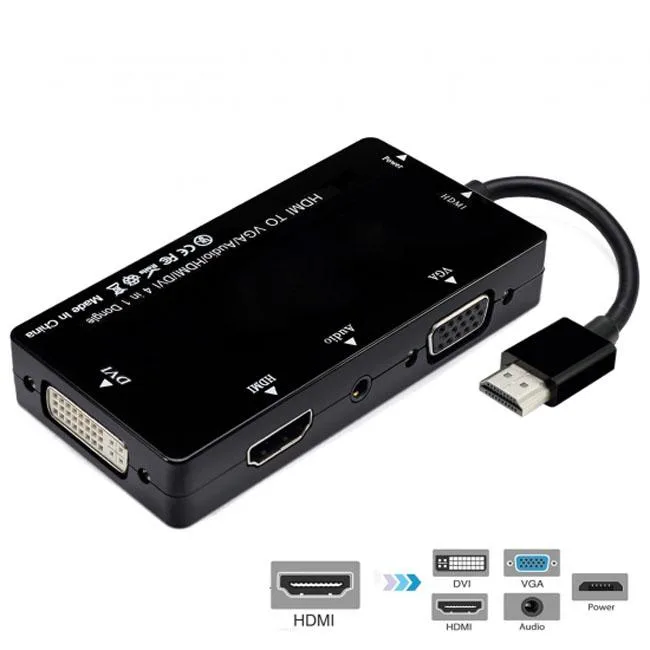 Shenzhen Shenzhong TECH. CO. LTD. Shenzhen Shenzhong TECH. CO. LTD. USB A to USB B 4-in-1 HDMI/VGA/DVI/Audio Dongle — product photo