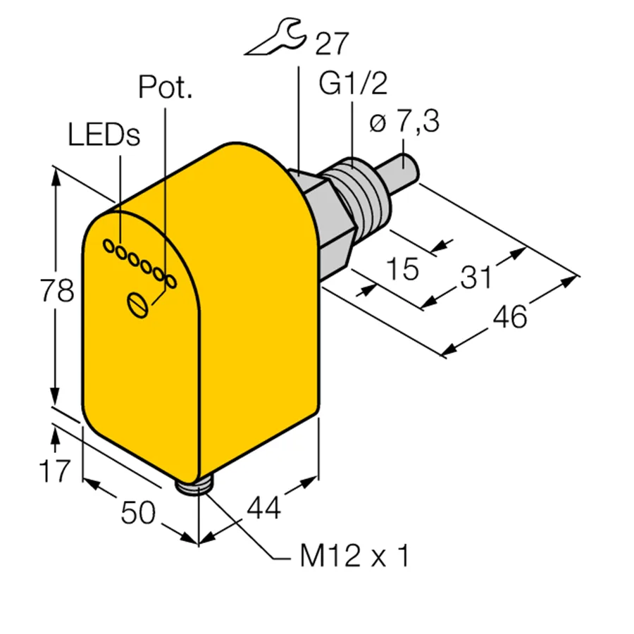 Turck Turck FCS-G1/2A4P-AP8X-H1141 flow sensor 6870092 — product photo