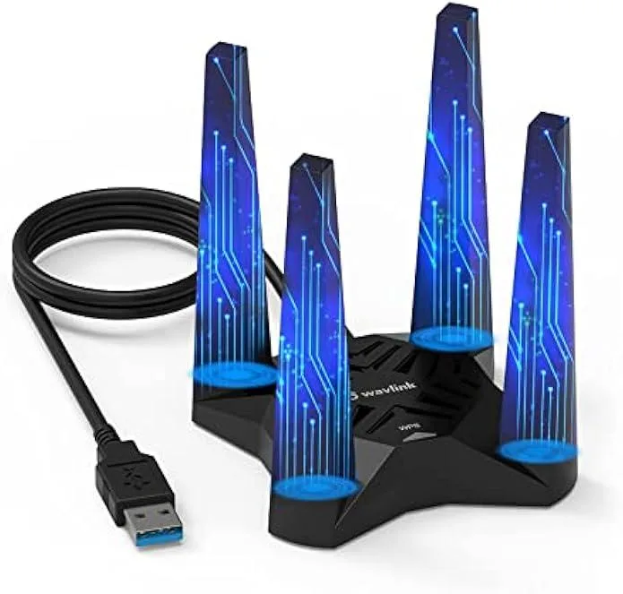 TAURKENAM TAURKENAM AC1900 USB 3.0 Wi-Fi Adapter 2.4/5.8 GHz 4 Antennas — product photo