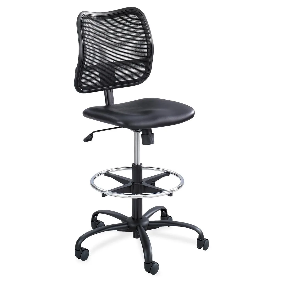 Safco Products Safco Products 3395BV Extended-Height Vinyl Chair Black 49.5inch — product photo