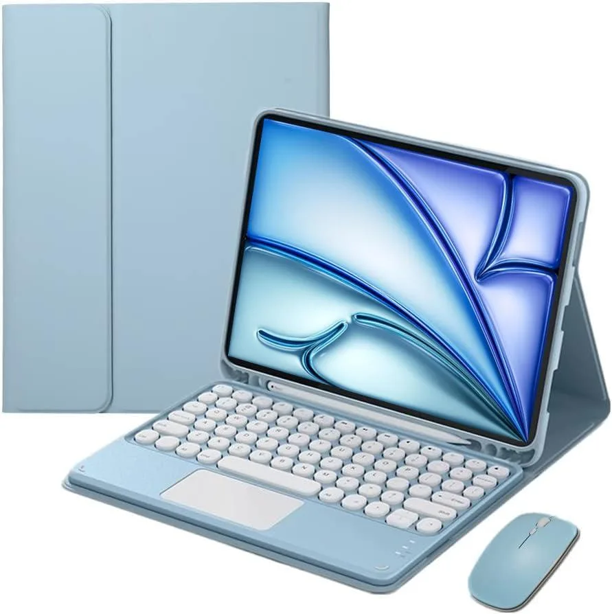 Timoom Timoom Bluetooth Keyboard Case with Mouse for iPad Air 11" M3/M2 10.9" Blue — product photo
