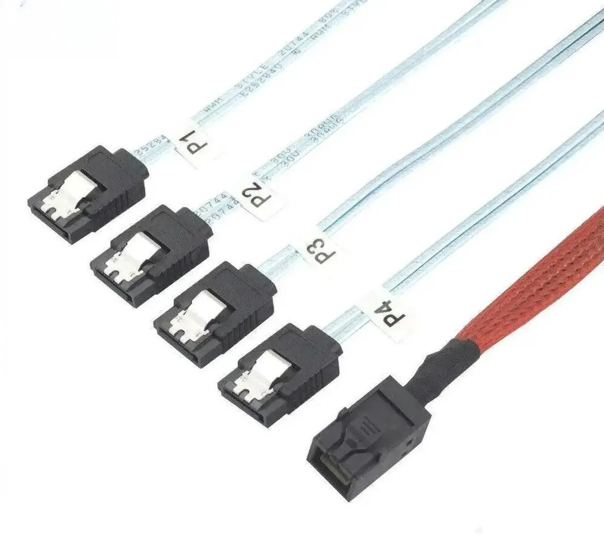 SMUGDESK SMUGDESK Mini SAS HD SFF-8643 to 4-Port SATA Breakout Cable — product photo