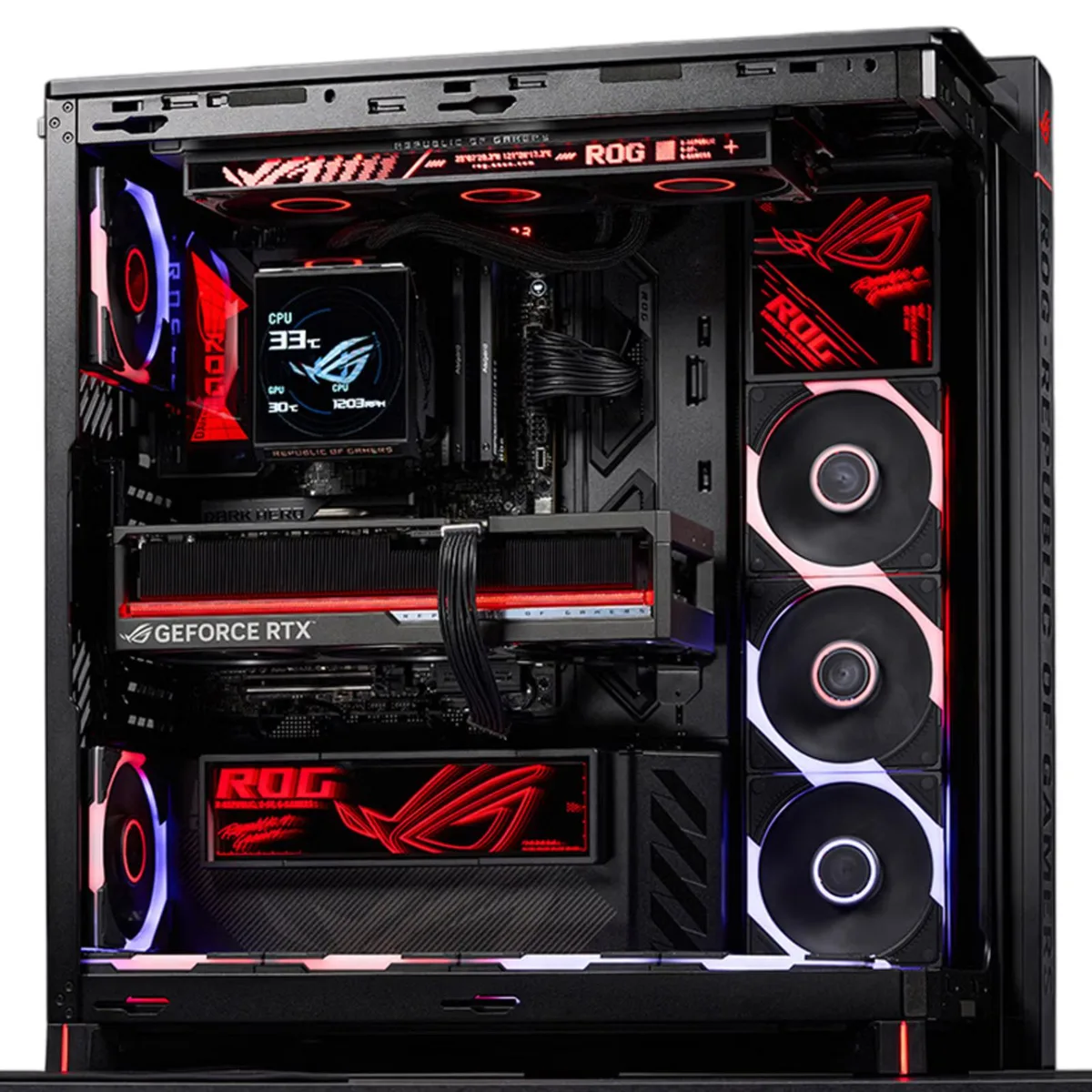 ASUS ASUS ROG Cronox GR801 standard mid-tower PC case Black — product photo