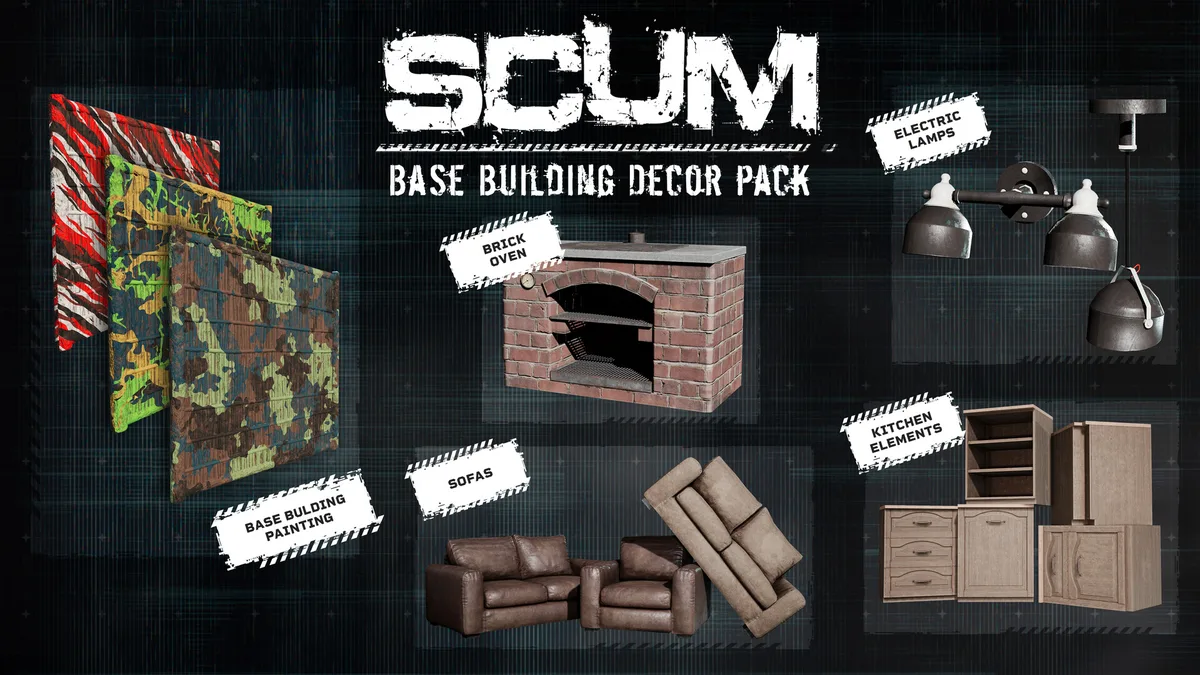 Secret Mode Secret Mode 87107 SCUM Base Building Decor Pack downloadable game — product photo