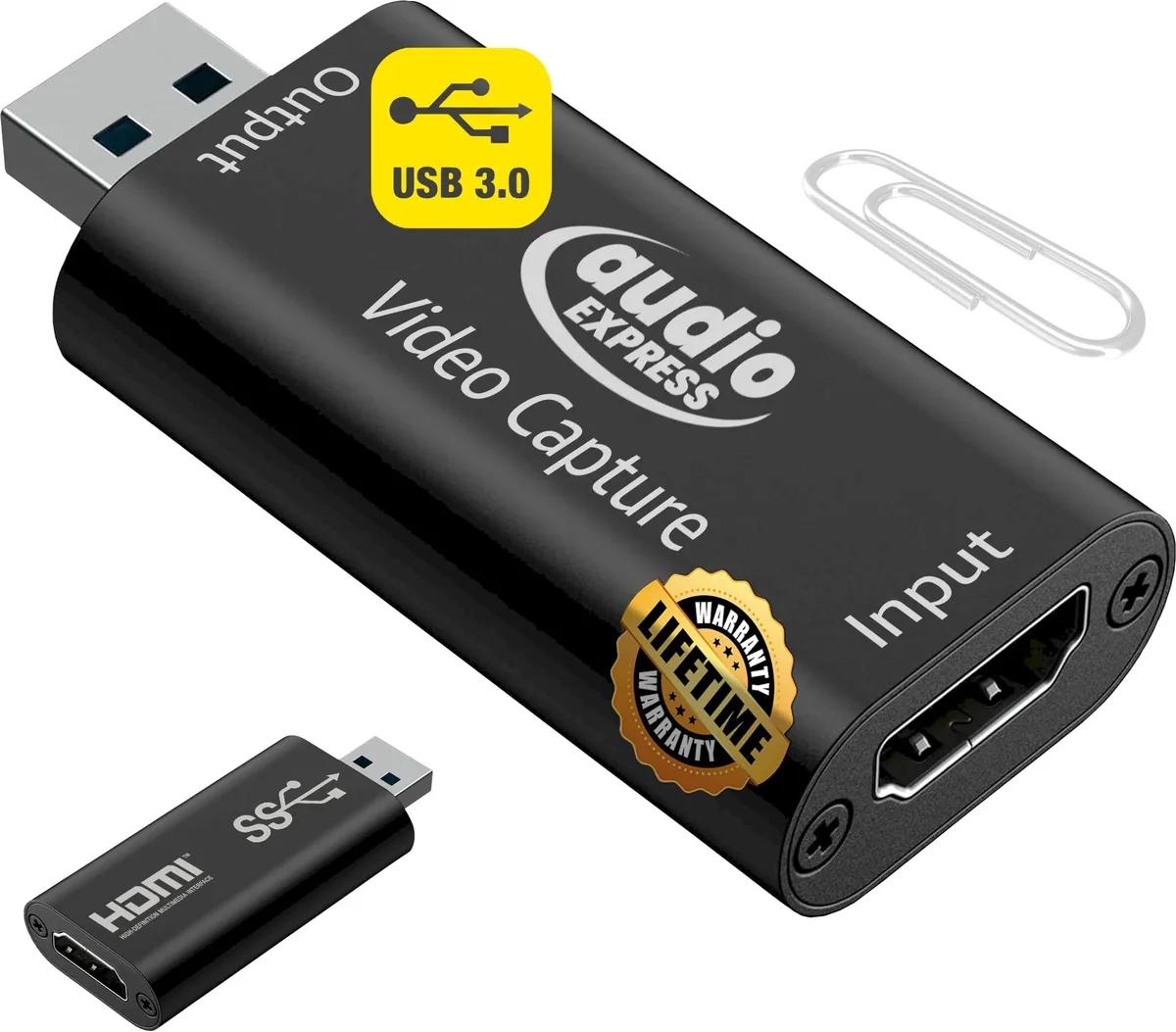  elgato AXHDCAP3 USB 3.0 4K HDMI Capture Card 1080P 60fps Tech Black — product photo