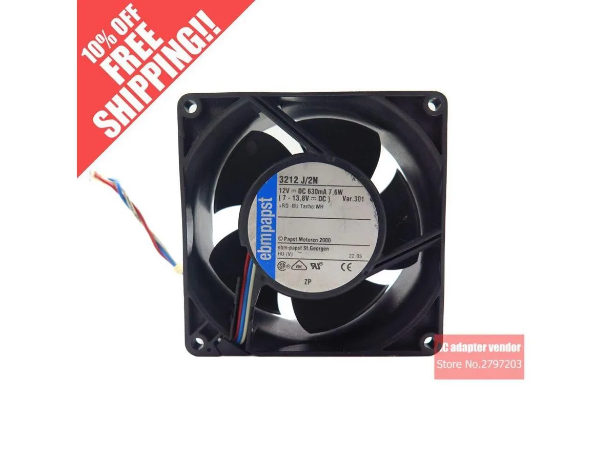 Fans Fans 3212 J/2N 9238mm DC 12V 7.6W case fan — product photo