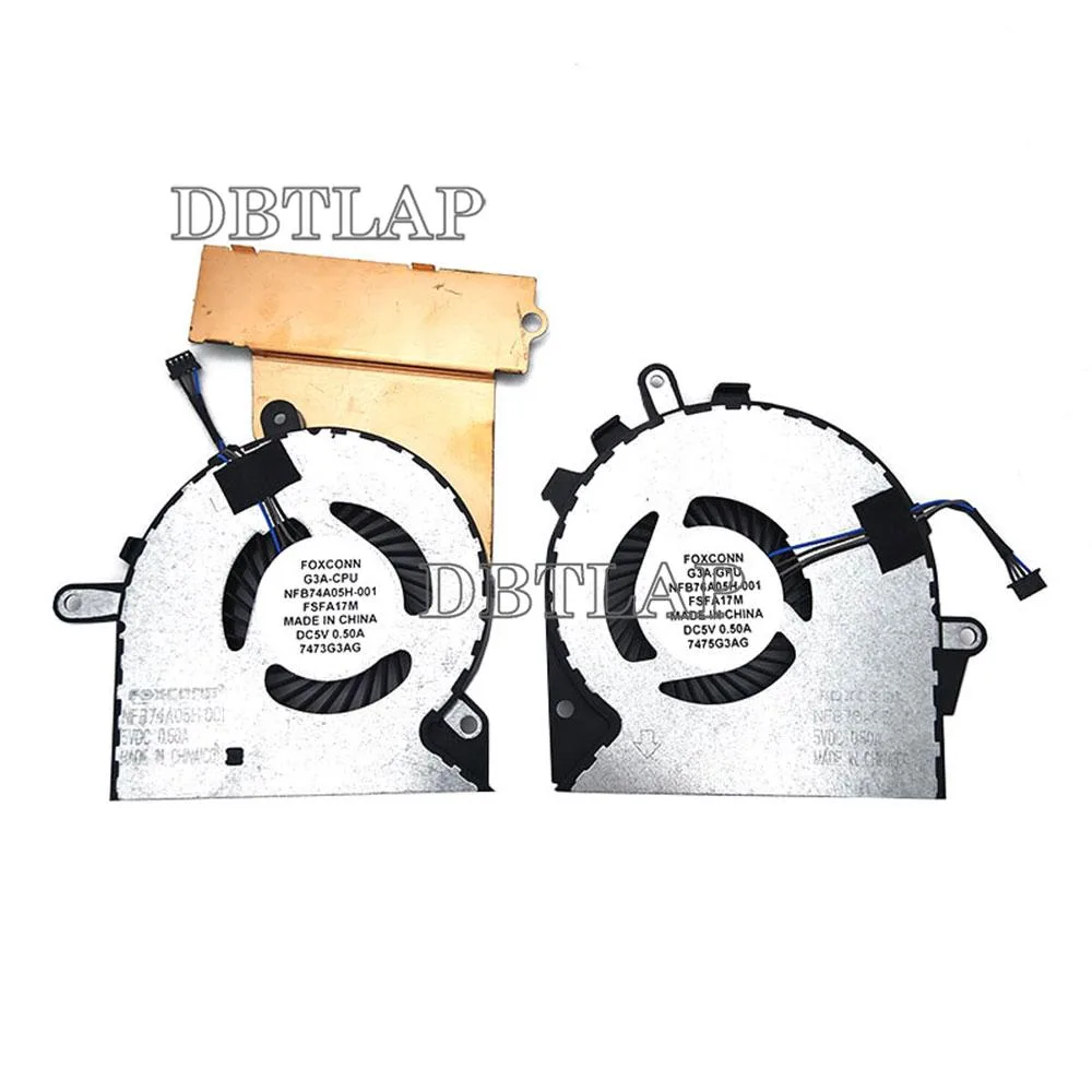 DBTLAP DBTLAP Fan for HP Omen 15-CE 15-CE000 CPU GPU Fan NFB76A05H-001 — product photo