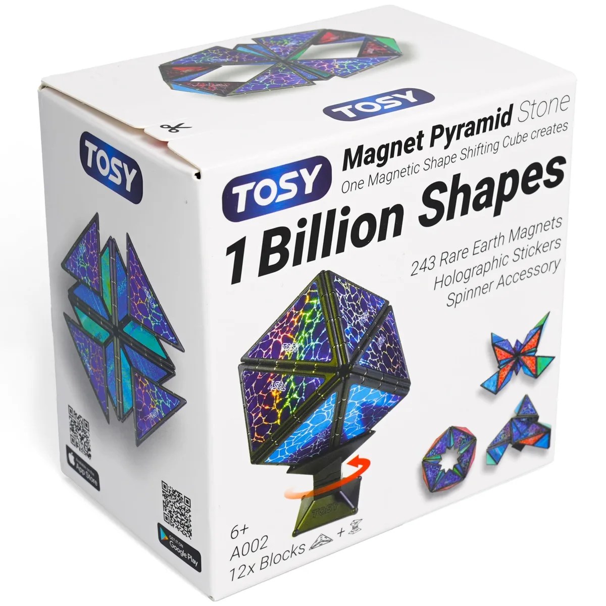 TOSY Magnet Pyramid Stone 12 pcs 243 magnets — product photo
