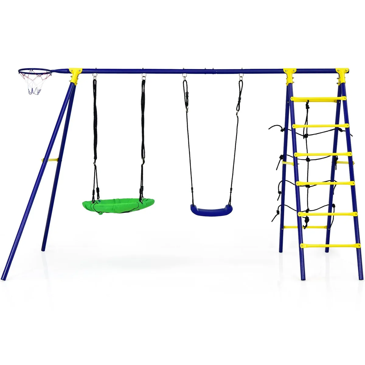 SlickBlue SlickBlue 5-in-1 Swing Set 116" Blue — product photo