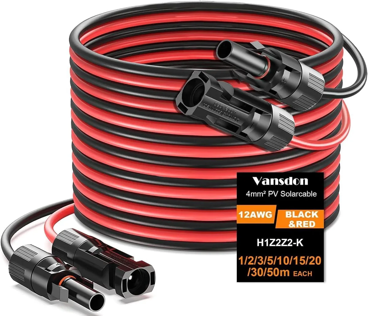 BFKK BFKK 30 Feet 12AWG Solar Extension Cable Kit — product photo