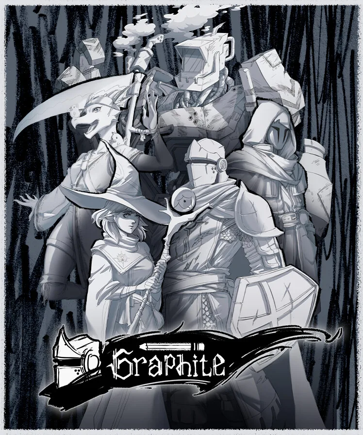 Steam digital code card for Graphite roguelike RPG