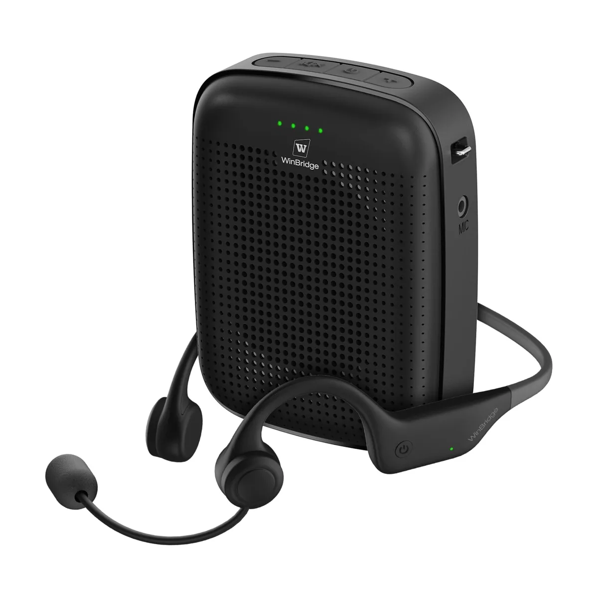 HW HAOWORKS A007 15W PA Speaker with Wireless Earhook Microphone — product photo