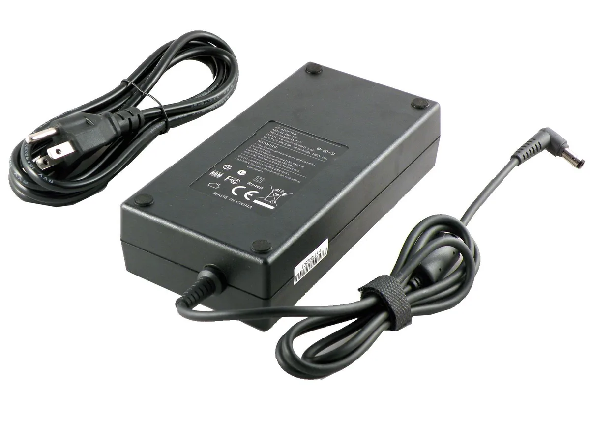 iTekiro iTekiro 180W AC Adapter 19V 9.5A 5.5mm tip L-shape 6ft cords — product photo