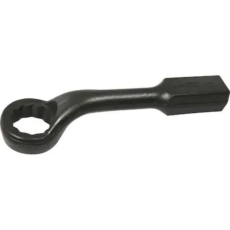 Gray Tools 66872 striking face box wrench, 12 point, 45 degree offset head, black oxide finish