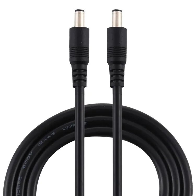 eForChina eForChina 5.5 x 2.1mm Male to Male DC Power Adapter Cable 1.5m Black — product photo