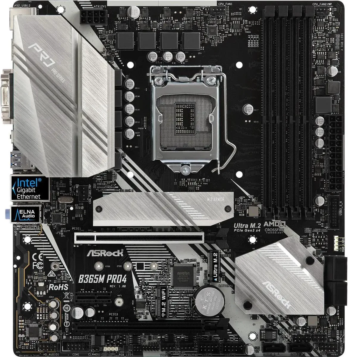 ASRock ASRock B365M Pro4 LGA 1151 Micro ATX Intel motherboard — product photo