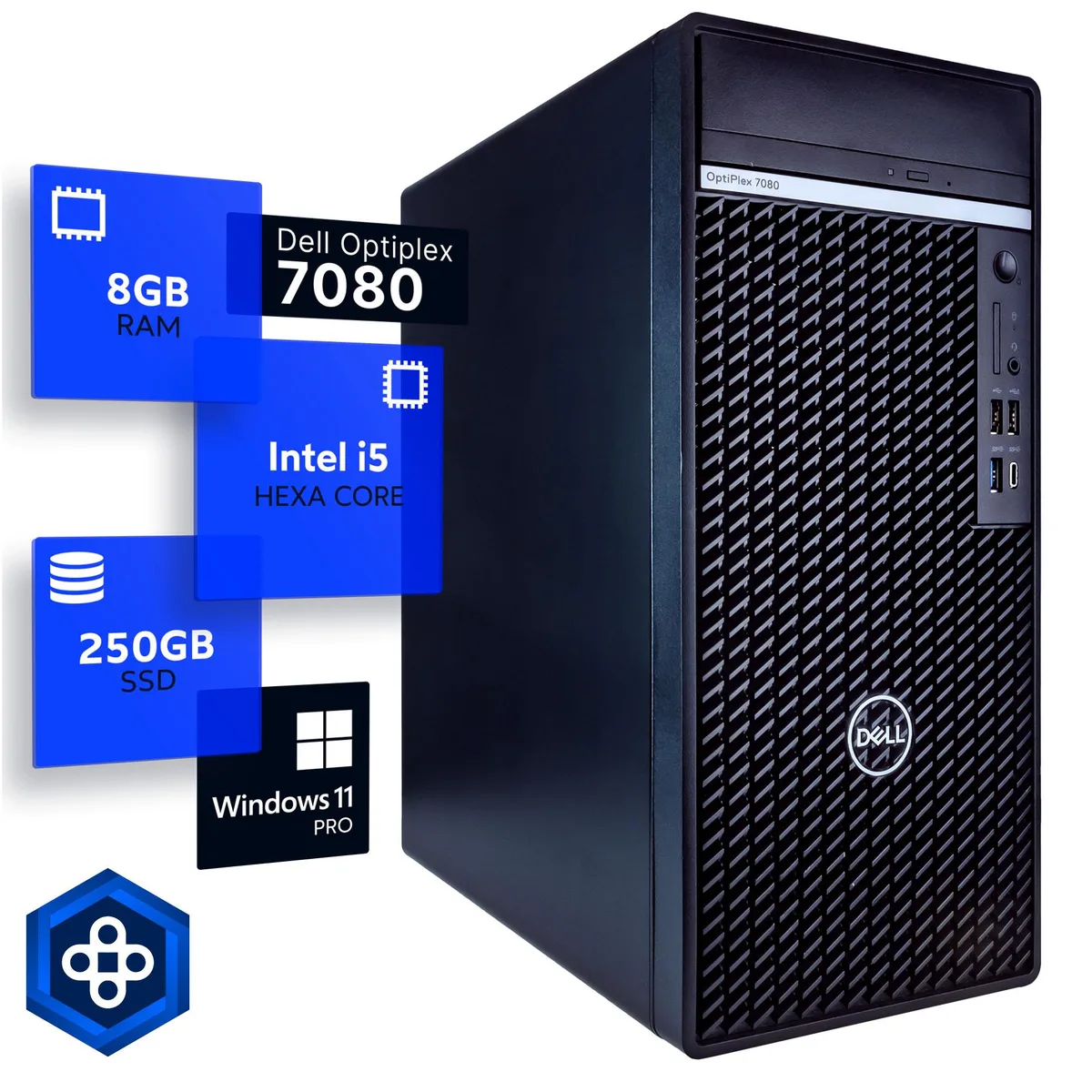 DELL DELL OptiPlex 7080 Tower i5-10500 3.4GHz 8GB DDR4 250GB SSD Windows 11 Pro — product photo