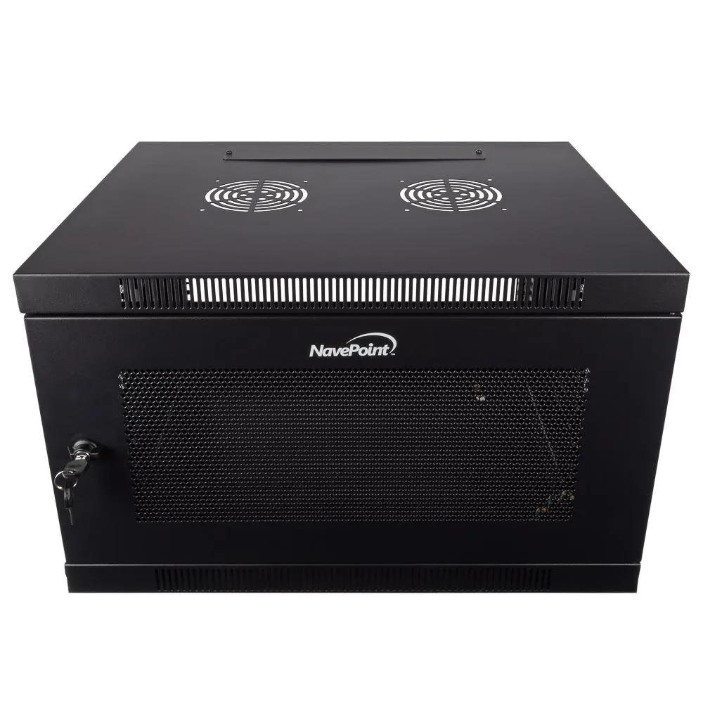 NavePoint NavePoint 6U Wall Mount Server Rack 16.5" Deep Perforated Door Lock — product photo