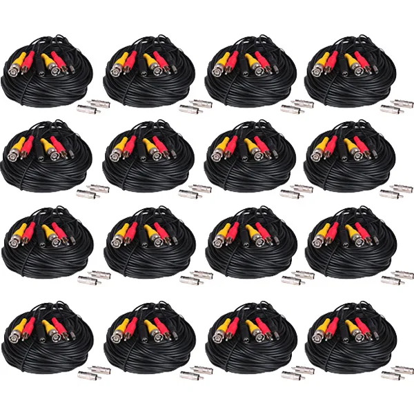VideoSecu VideoSecu ACBVA5016 16x 50ft Audio Video Power Cable surveillance accessory — product photo