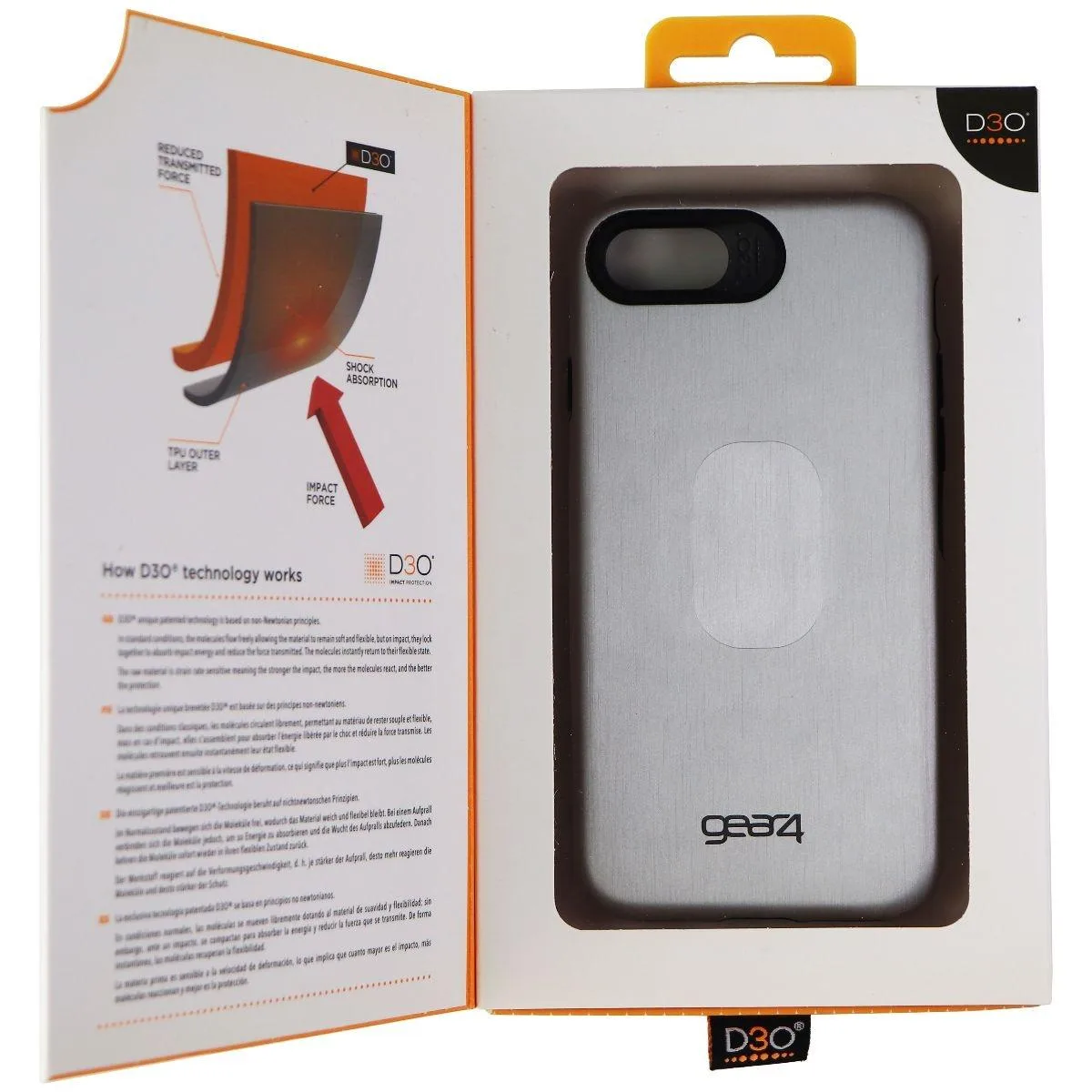 ZAGG ZAGG Trafalgar Case for iPhone 8/7/6s Silver — product photo