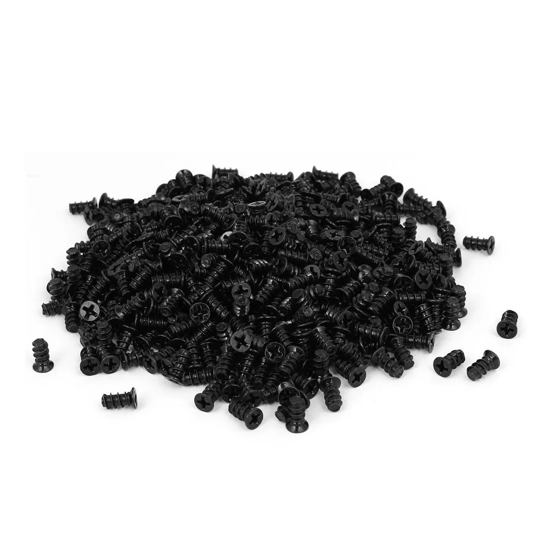 Unique-Bargains Unique-Bargains M5 x 10mm Black Zinc Plated Phillips Case Fan Screw 500pcs — product photo
