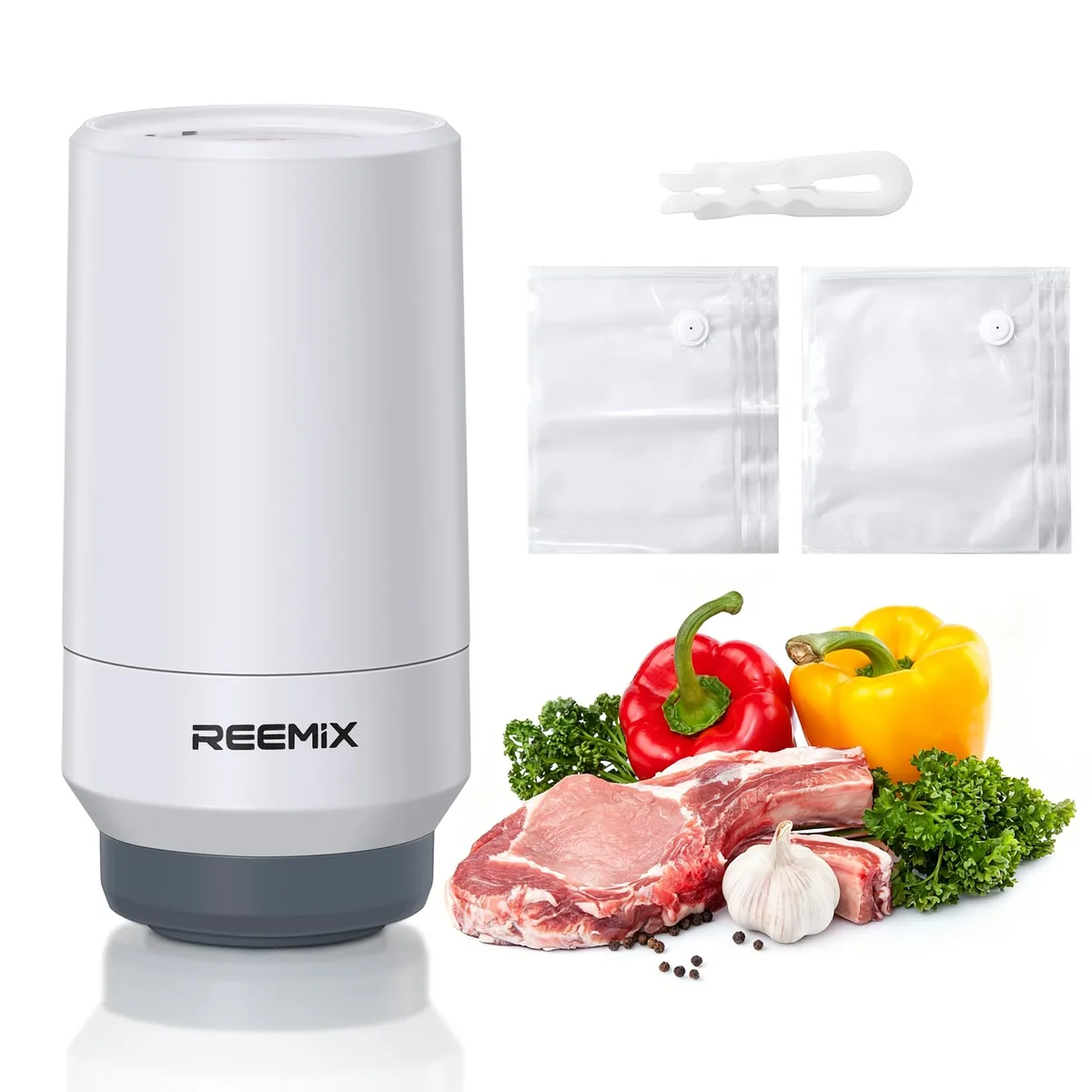  Reemix CP-01 handheld vacuum sealer 60kPa 10 bags — product photo