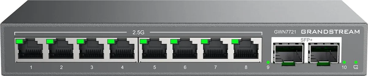 Grandstream Grandstream GWN7721 10-Port Switch Module 8×2.5G 2×10G — product photo