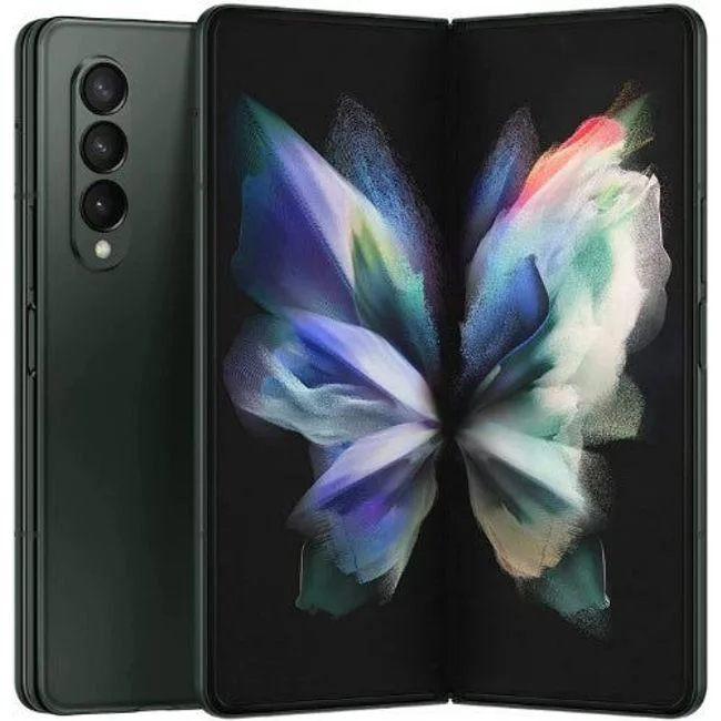 SAMSUNG SAMSUNG Galaxy Z Fold3 (5G) 256GB Phantom Green cell phones - unlocked — product photo