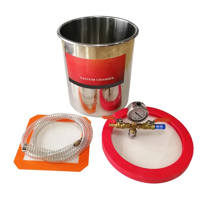 HNZXIB HNZXIB VC-6 6 Gallon Vacuum Chamber Stainless Steel 18mm Lid laboratory supply — product photo