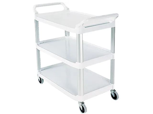 Rubbermaid Commercial Rubbermaid Commercial 409100CM cart 40-3/4"W x 20"D red/white — product photo