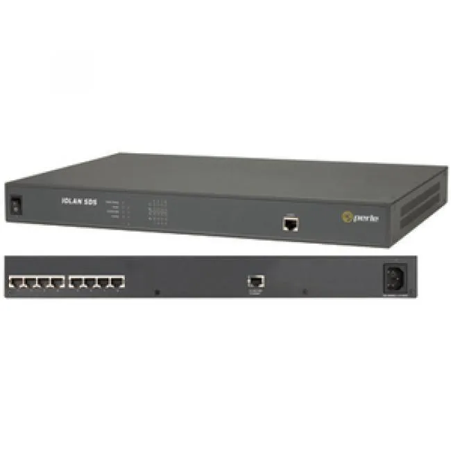 Perle Perle IOLAN SDS8 8-Port Serial Device Server 232/422/485 AC Rack 10/100/1000ETH 8 x RJ-45 — product photo