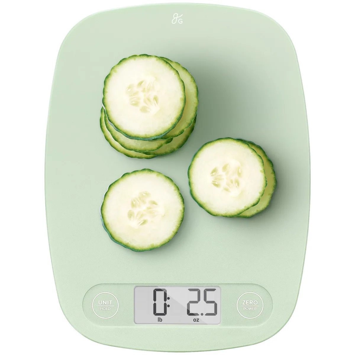 Greater Goods 0748 commercial kitchen appliance Sage Green 7.7 in x 5.55 in x 0.55 in — product photo