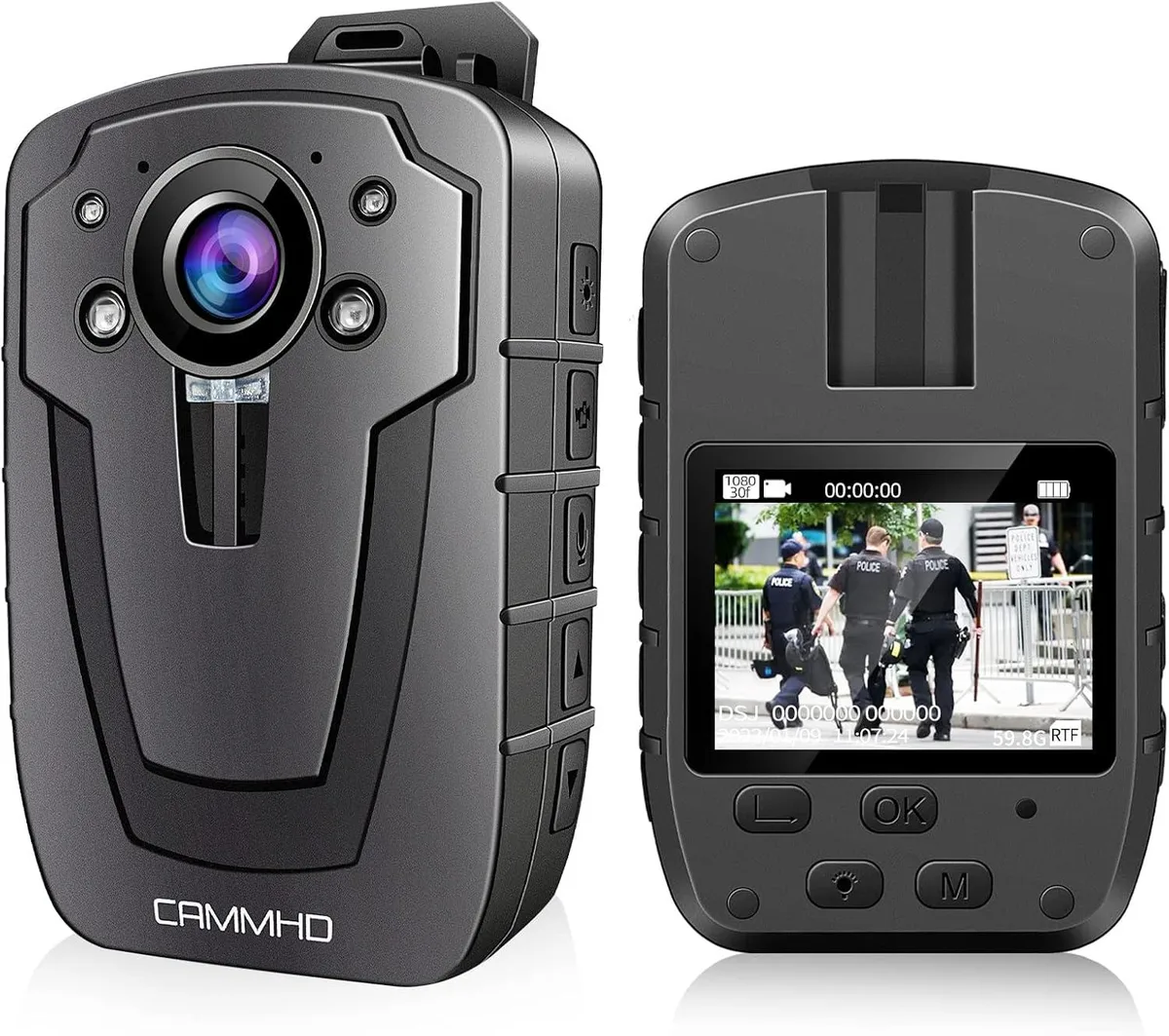 PISKEKAT PISKEKAT C8 64GB 1296P Body Camera IP67 Night Vision 12h — product photo