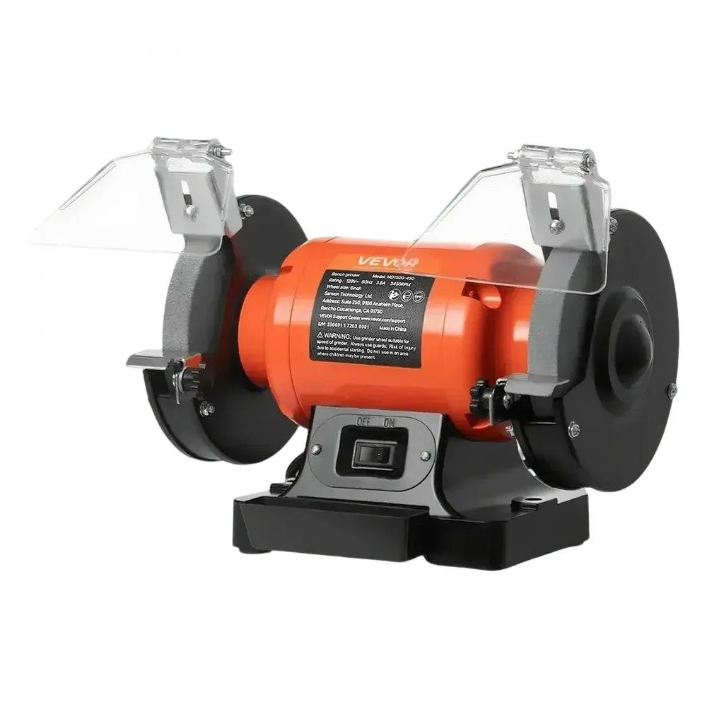 VEVOR VEVOR 6-inch Bench Grinder 450W 3450RPM 36/60-Grit — product photo