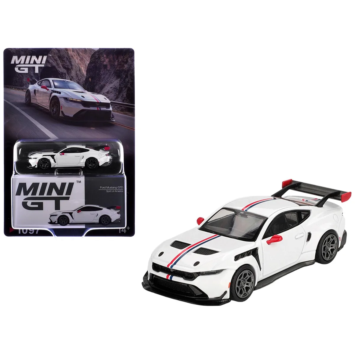 True True Ford Mustang GTD Spirit of America 1/64 Diecast — product photo