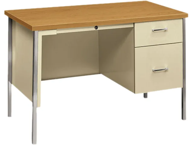 HON HON 34002RCL 34000 Series Right Pedestal Desk 29.50" x 45.30" x 24.00" Harvest Putty office furniture — product photo