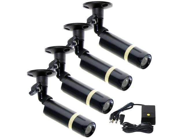 VideoSecu VideoSecu BC27BK4 4 Pack 480TVL 3.6mm 12V CCTV camera — product photo