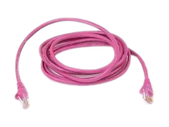 Belkin Belkin A3L980-20-PNK-S network ethernet cable Cat 6 20 ft pink — product photo