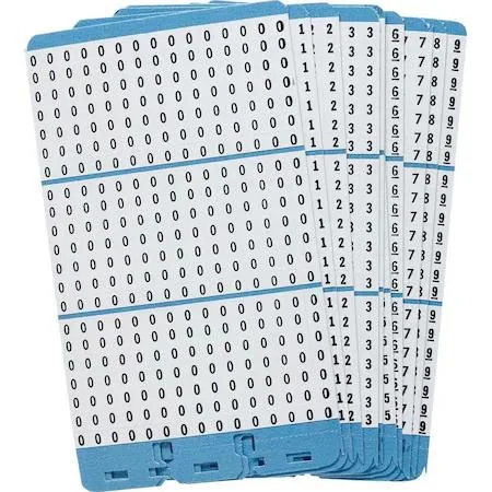 Brady Brady Porta-Pack Wire Marker Book Refill Repositionable Vinyl Cloth 0 10 pages mailing supply — product photo