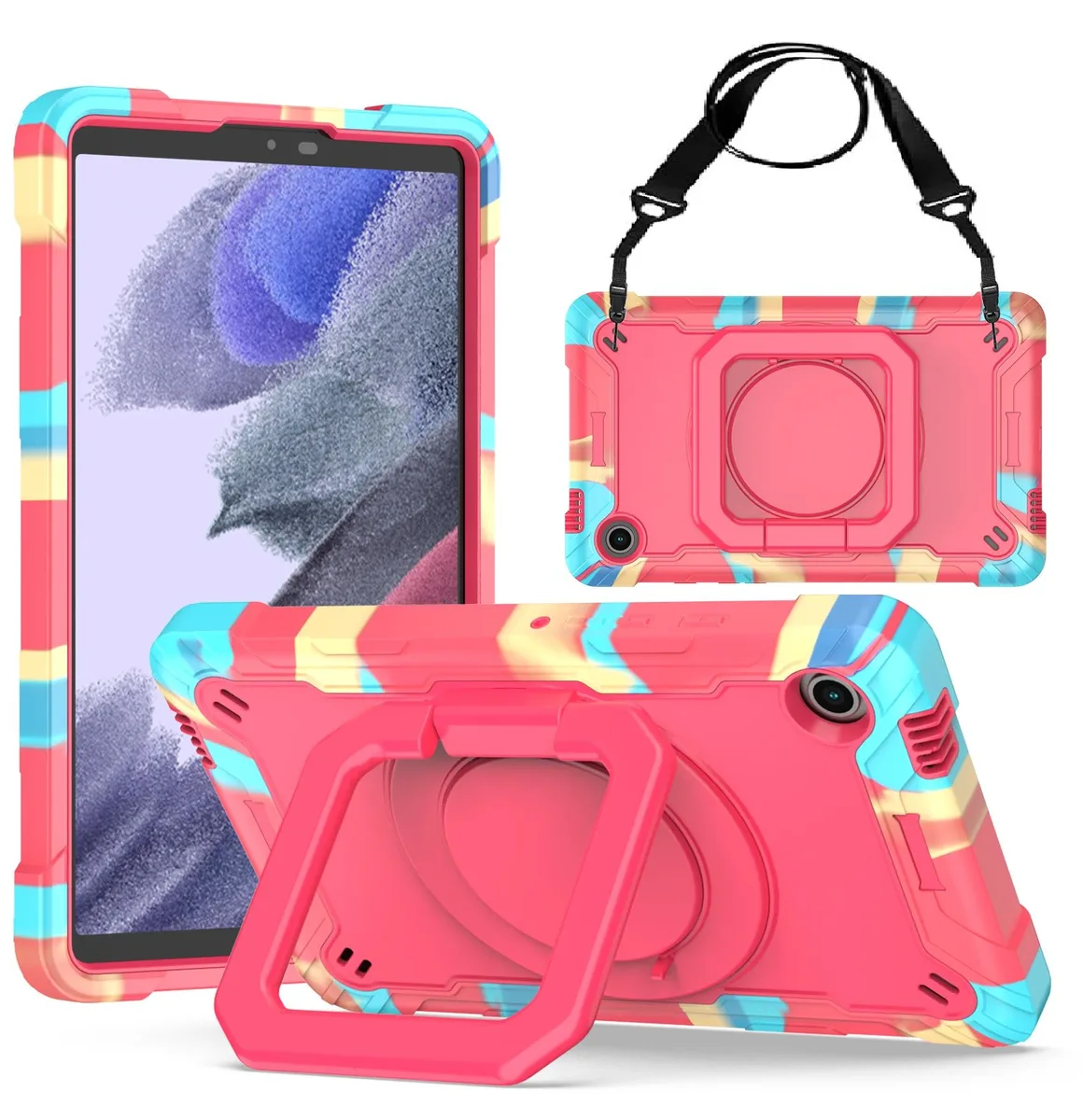 anicestore anicestore SM-X130 accessory case 8.7" black rotating stand shoulder strap — product photo
