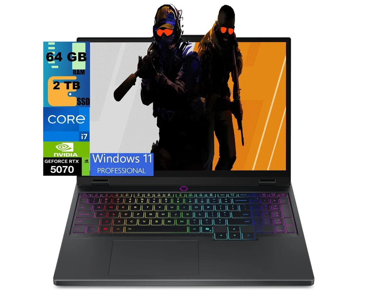 Lenovo Lenovo Legion 5i 15 Gaming Laptop i7-14700HX RTX 5070 64GB 2TB Pro 15.1" OLED 165Hz — product photo