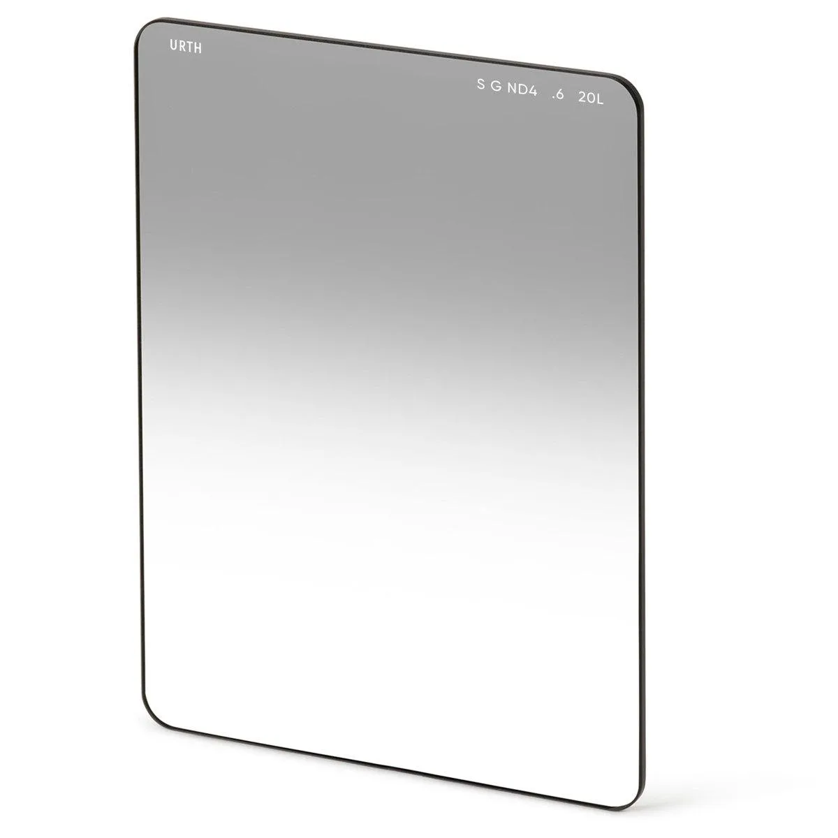 Rectangular glass filter 75 by 100 millimetres with graduated dark-to-clear tint