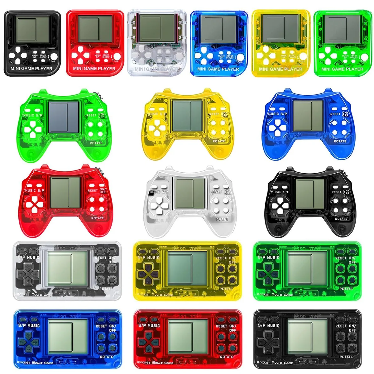 DOEA 18Pcs Video Game Keychain Multi-Color Keyholder — product photo
