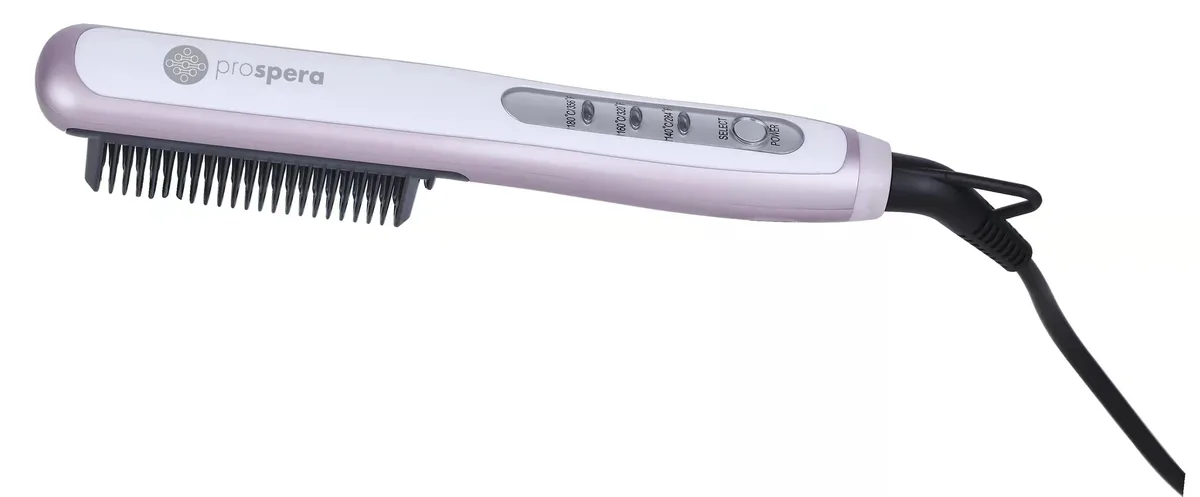 Prospera Prospera DL032-P PTC Ceramic Hair Straightener 23 ceramic units 3 temperature settings 284 320 356 F — product photo