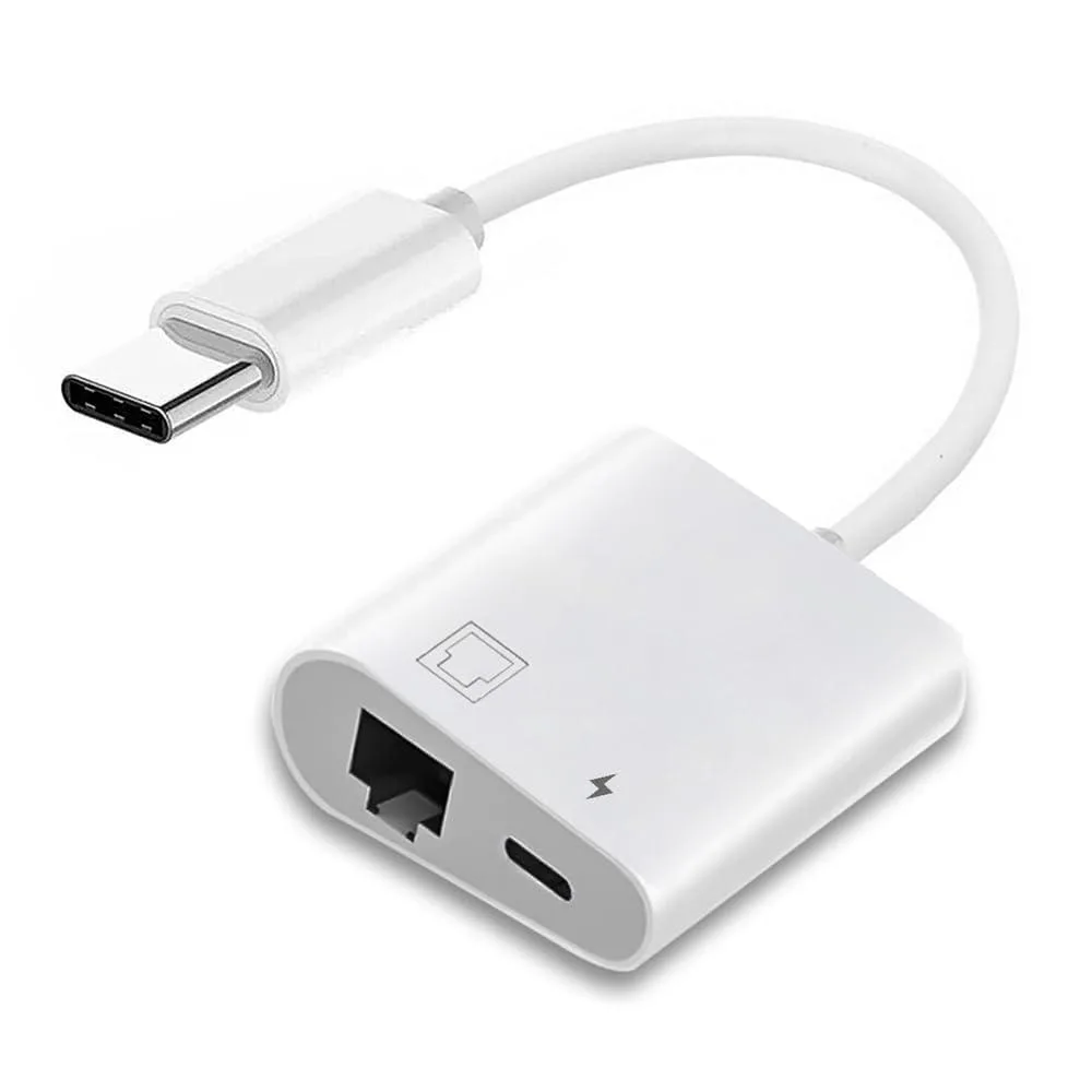 Fervit Fervit USB-C to RJ45 100Mbps Ethernet Adapter with PD 24W — product photo