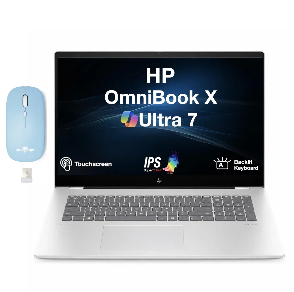 HP HP OmniBook X 17.3" Touchscreen FHD Intel Core Ultra 7-256V 16GB LPDDR5X 2TB PCIe SSD — product photo